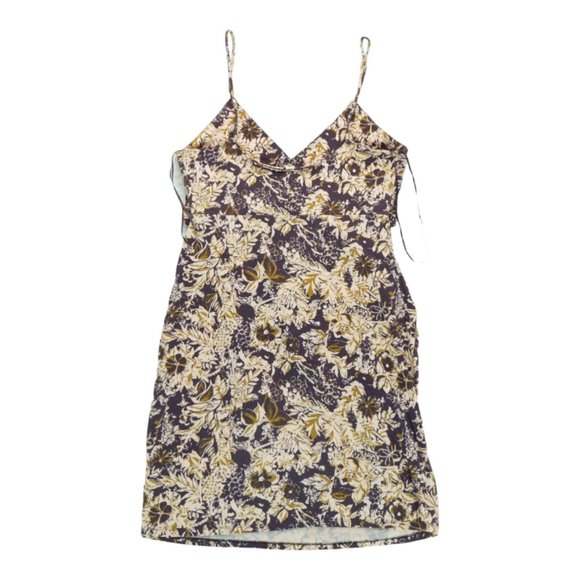 Free People Size S/P Brown Floral Bodycon Dress Women's - Picture 2 of 4